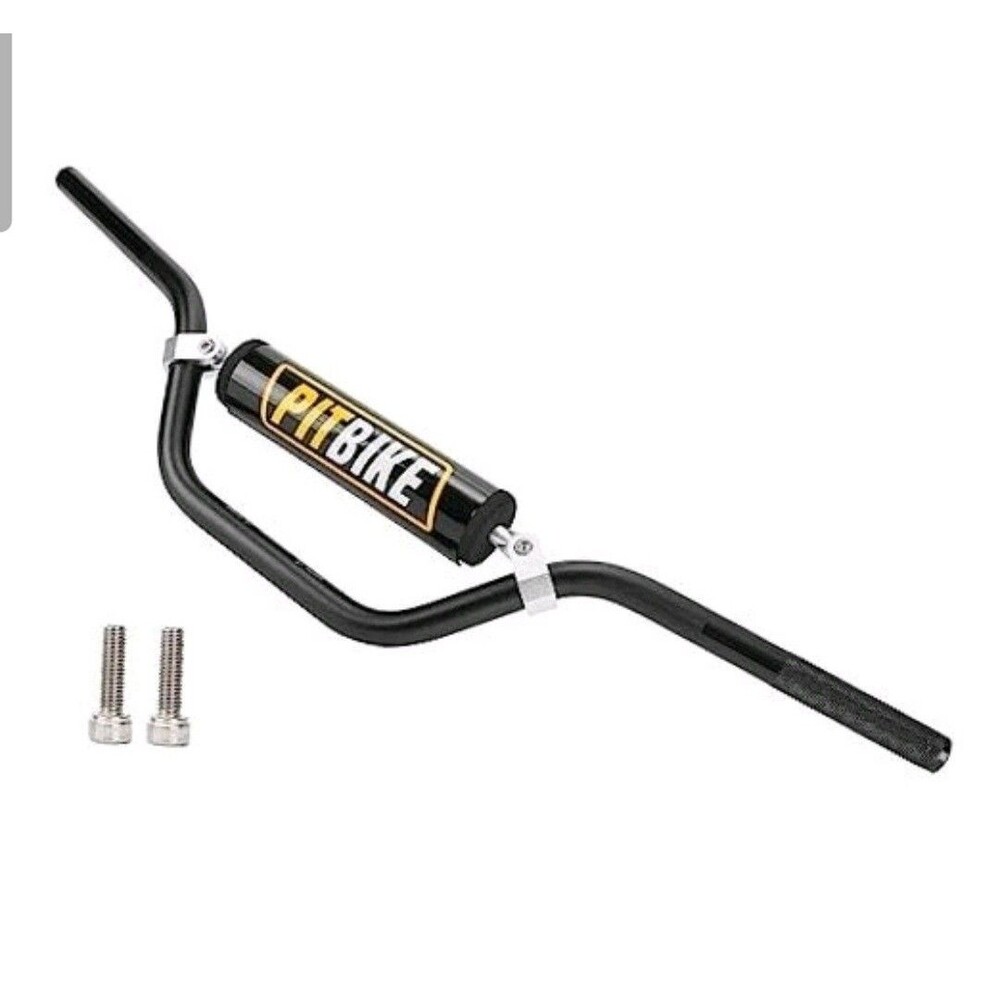 Universal 7/8 Inch 22mm Dirt Bike Handlebars, Upgraded Pit WITH Foam Pad Black